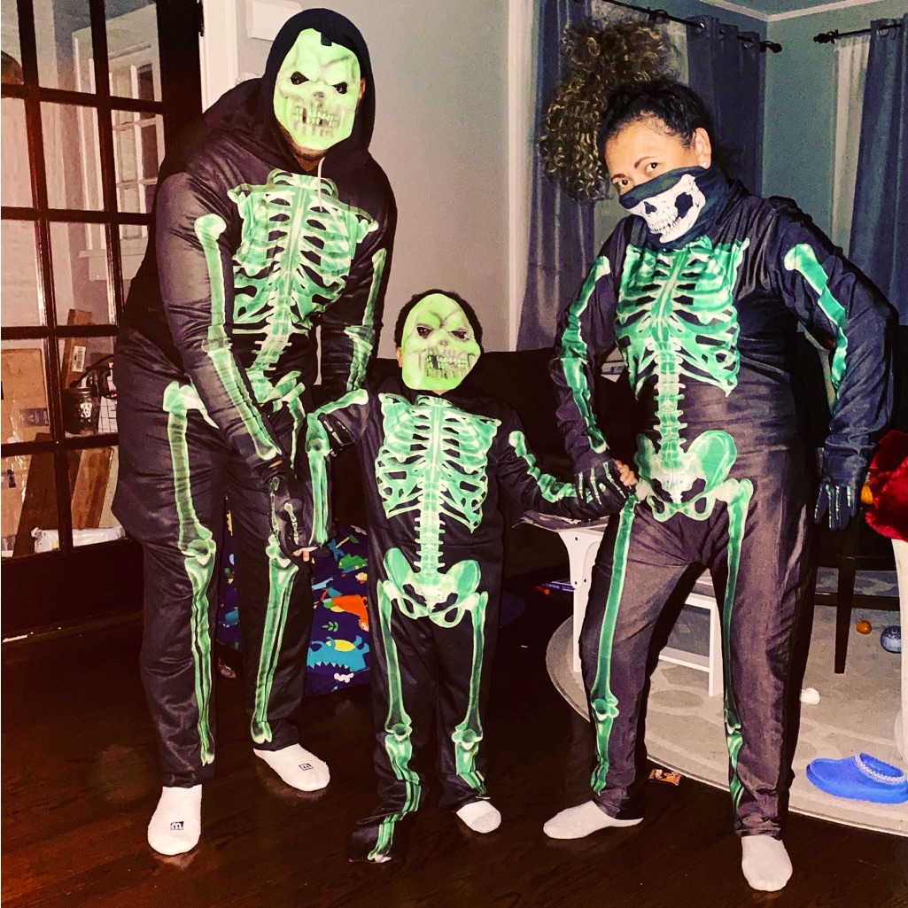 Family Skeleton Halloween Costumes